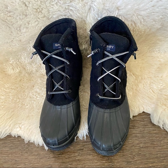 Sperry Top sider black duck boots - Picture 2 of 10